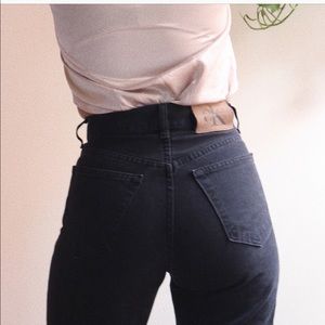 Calvin Klein high waisted black jeans
